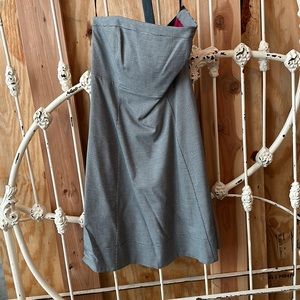 White House, Black market strapless dress with black belt